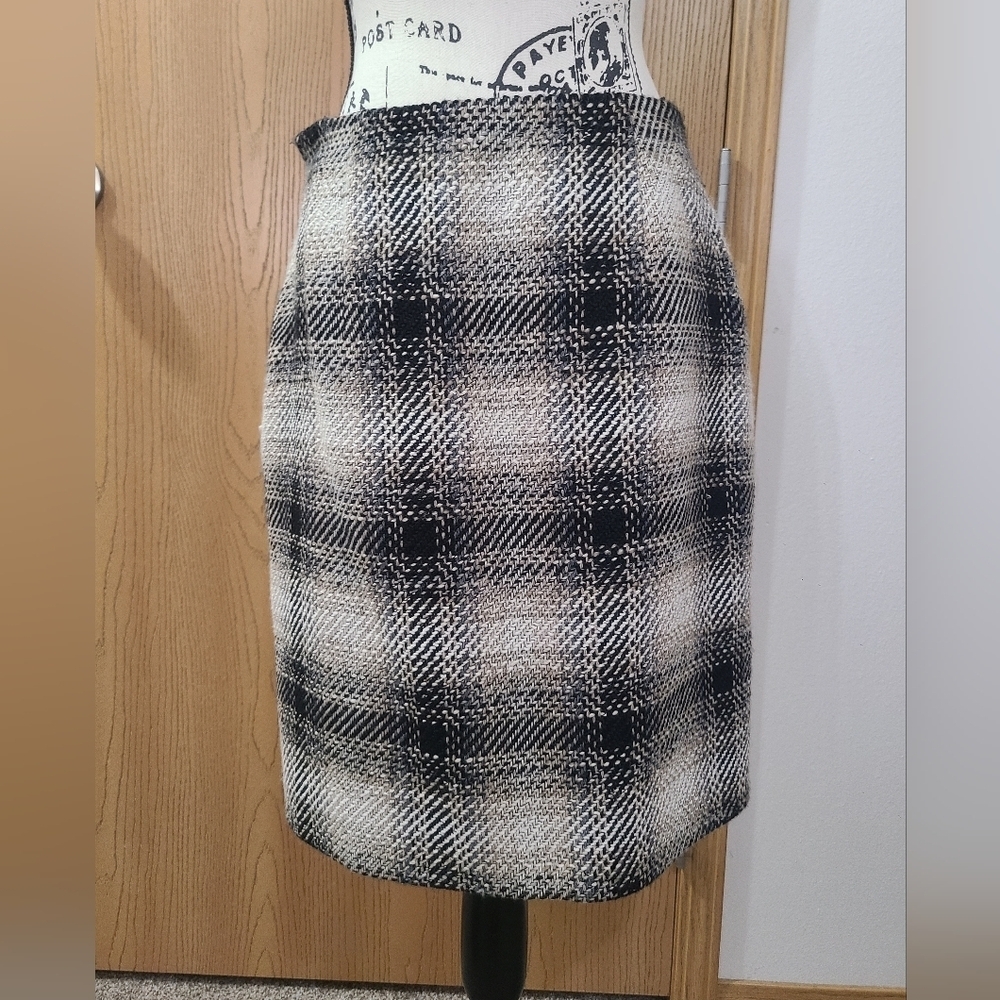 Sandra Pabst Y2k Plaid Pencil Skirt Schoolgirl Academia Preppy Business Casual
